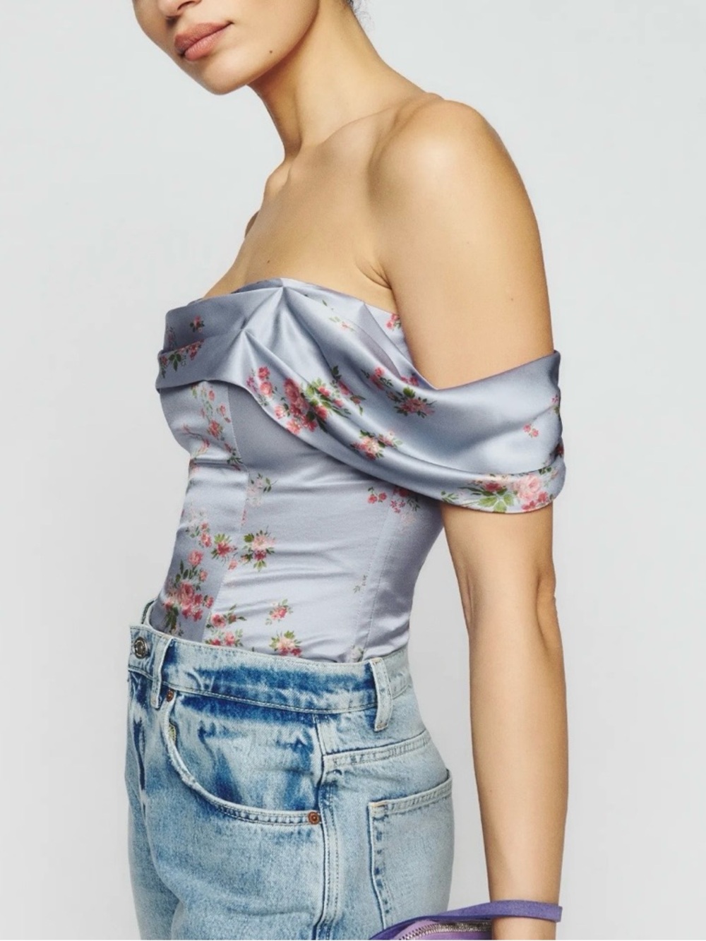 Reformation Lux Silk Top